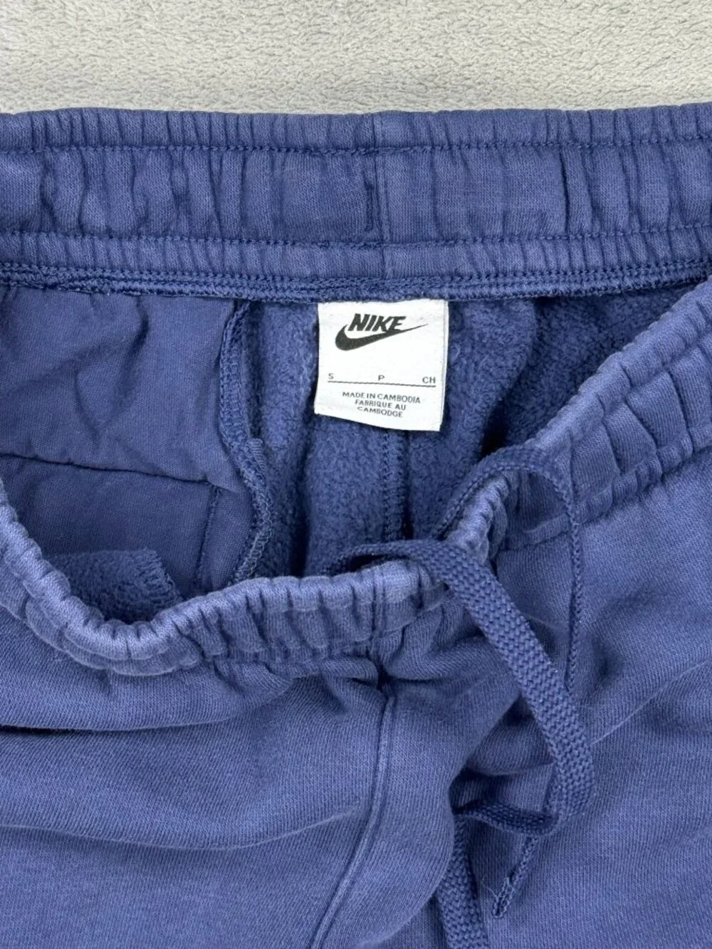 Nike Blue Tapered Sweatpants Joggers Mens S Baggy Gym Low Rise Loungewear Pants
